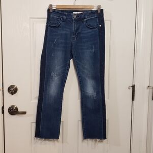 CAbi Tuxedo High Straight Jeans size 2